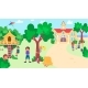 Little Cheerful Children Playing Schoolyard Kid - GraphicRiver Item for Sale