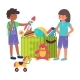 Cheerful Kid Boy Girl Playing Toy Together Box - GraphicRiver Item for Sale