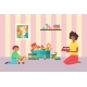 Lovely Mother Playing with Little Kid Son Mom - GraphicRiver Item for Sale