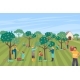 Farmer People Character Together Pick Apple Large - GraphicRiver Item for Sale