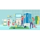 Hardworking Family General Cleaning Bathroom - GraphicRiver Item for Sale