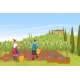 Plantation French Provence Wine Production Farmer - GraphicRiver Item for Sale