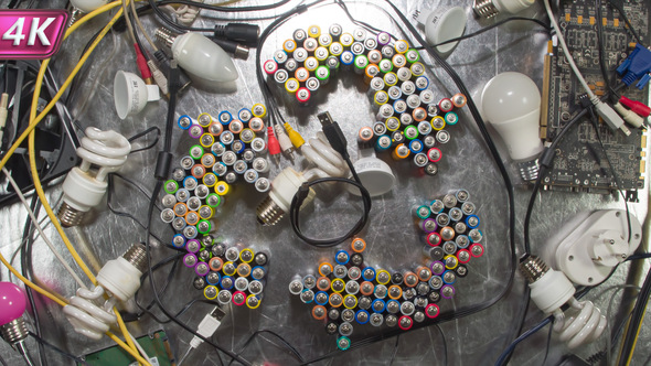 Collection Of Electronic Components For Recycling