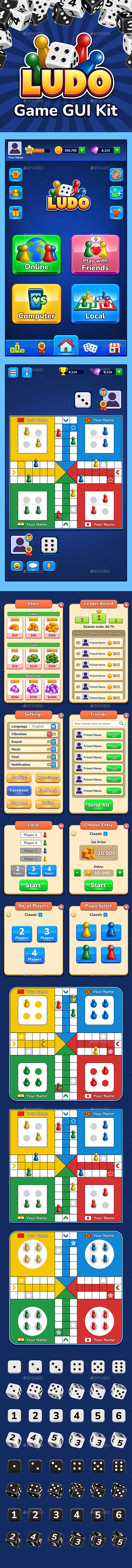 Ludo Game GUI Kit