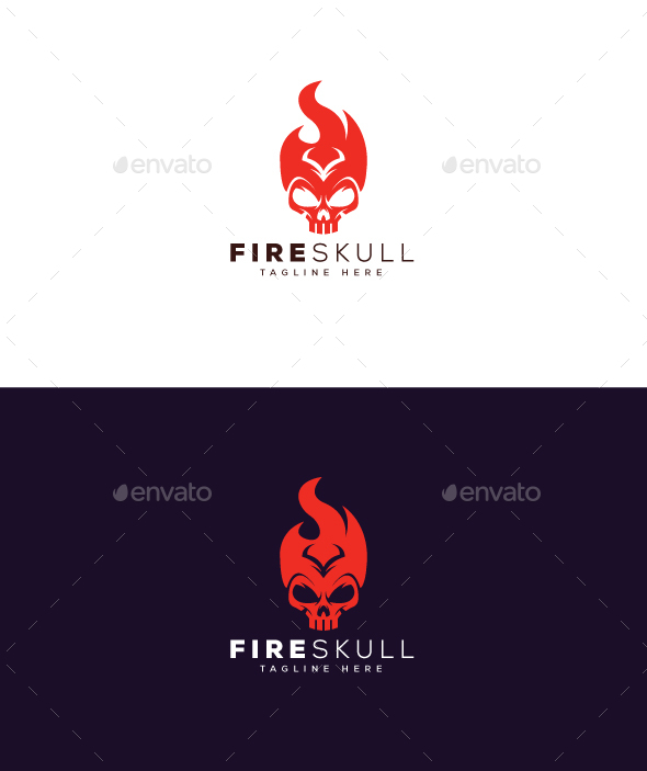 Fire Skull Logo