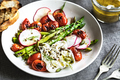 Charred Asparagus with Burrata Pumpkin seed and Dill Vinaigrette Salad - PhotoDune Item for Sale