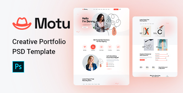 Motu- Personal Portfolio PSD Template