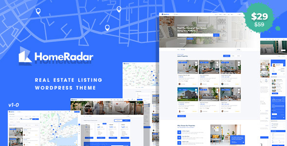 HomeRadar - Real Estate WordPress Theme / Themeforest