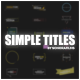 Simple Titles - VideoHive Item for Sale