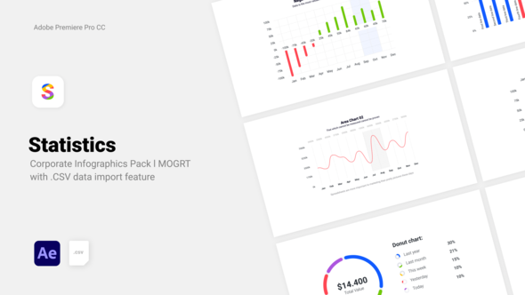 Statistics - Corporate CSV Data Driven Infographics