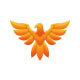 Orange Falcon Animal Logo Template - GraphicRiver Item for Sale