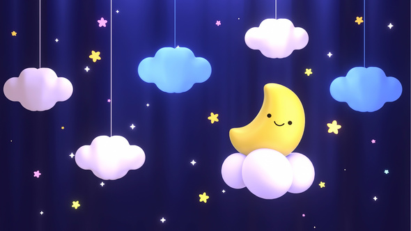 Cute Moon Curtain