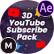 3D YouTube Subscribe Pack - VideoHive Item for Sale