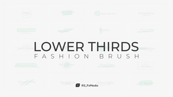 Lower Thirds | Fashion Brush alt