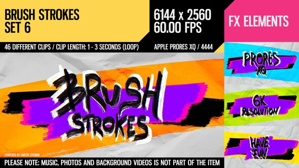 Brush Strokes (6K Set 6) alt