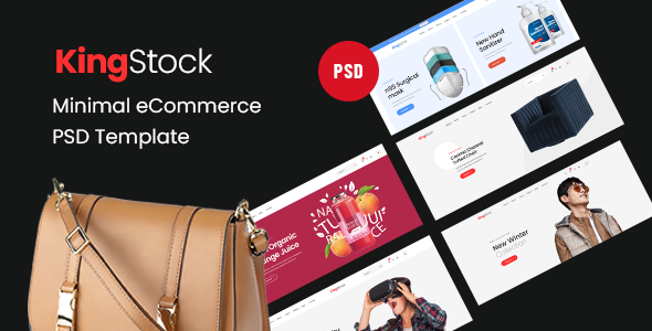 KingStock – Minimal eCommerce PSD Template