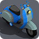 Low Poly Transport Person Isometric Icon - 3DOcean Item for Sale