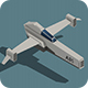 Low Poly Space Ship Isometric Icon - 3DOcean Item for Sale