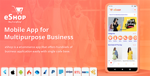 eShop - Flutter E-commerce Full App