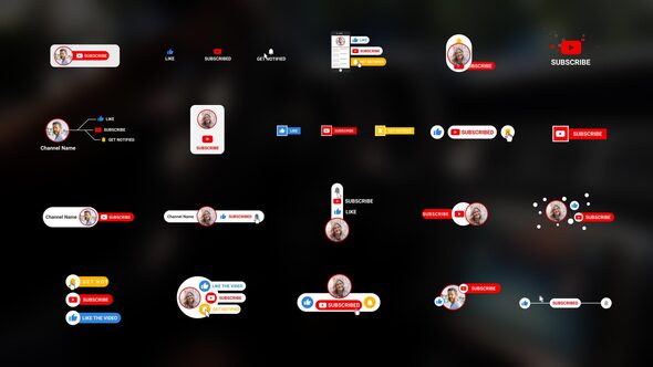 20 YouTube Subscribe Pack