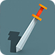 Low Poly Sword Isometric Icon - 3DOcean Item for Sale