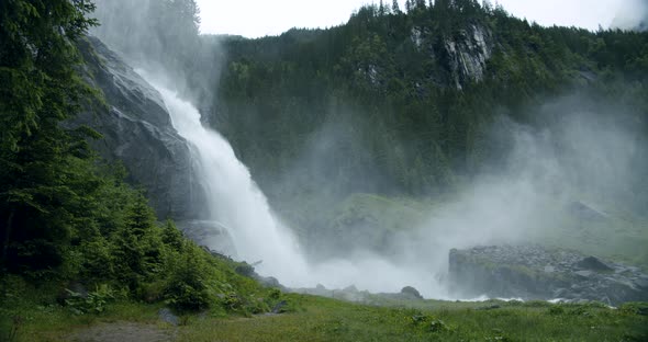 Powerful Krimml Waterfalls the Highest in Austria