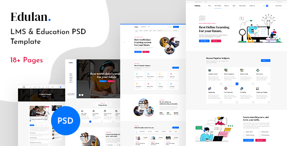 Eduba - LMS & Education PSD Template