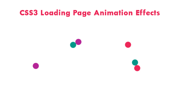 CSS3 Loading Page Animation Effects