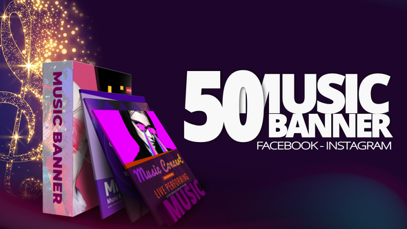 50 Music Banners Ad alt