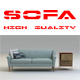 High quality sofa - 3DOcean Item for Sale