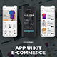 UI Kit Mobile App for an E-Commerce Clothing Store - GraphicRiver Item for Sale