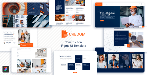 Credom - Construction  Figma UI Template