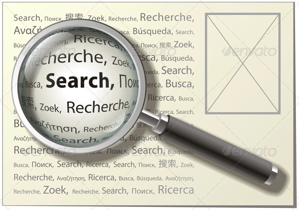 Magnifying Glass Graphics Designs Templates From Graphicriver