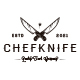 Chef Knife Vector Logo Template - GraphicRiver Item for Sale