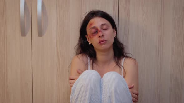 Face of the Woman Victim of Violence