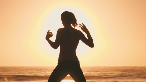 Girl Practicing Yoga