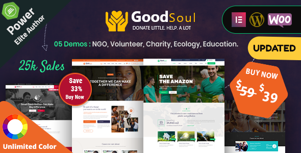 GoodSoul – Charity & Fundraising WordPress Theme