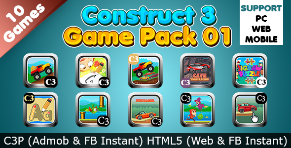 Game Collection 01 (Construct 3 | C3P 