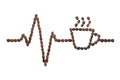 Cardiogram and cup with coffee beans - PhotoDune Item for Sale