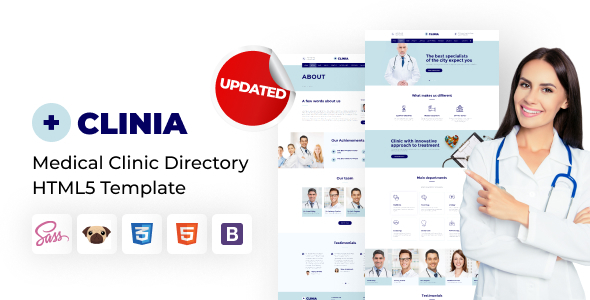 Clinia - Medical Clinic Directory HTML5 Template