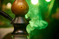 Hookah in a green cloud of smoke - PhotoDune Item for Sale