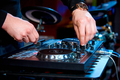 Close-up of male dj hands - PhotoDune Item for Sale
