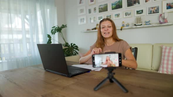 Woman Leads Live Video And Home Television