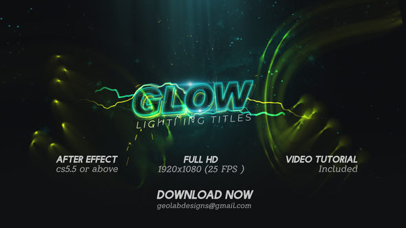 Glow Lighting Titles l Flow Particles l Thunder Lights Opener l Lights Travel Titles