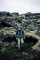 Adventure man walk in icelandic landscape alone - PhotoDune Item for Sale