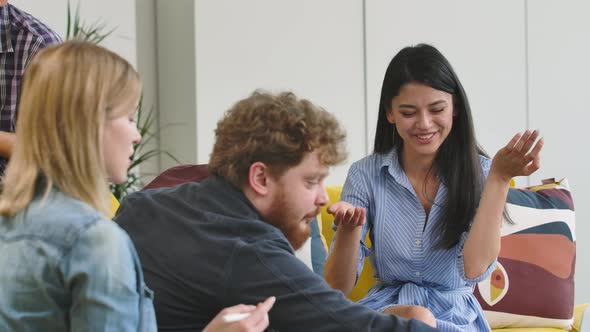 Colleagues Working Together Discussing Teamwork and Launching a New Startup Business Project