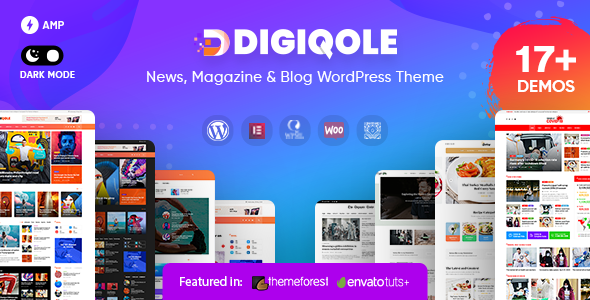 Digiqole - News Magazine WordPress Theme