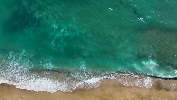 Central Beach Aerial View Turkey Alanya 4 K