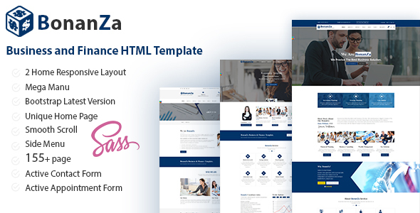 BonaZa - Business and Finance HTML Template