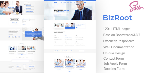 BizRoot - Business and Finance HTML Template